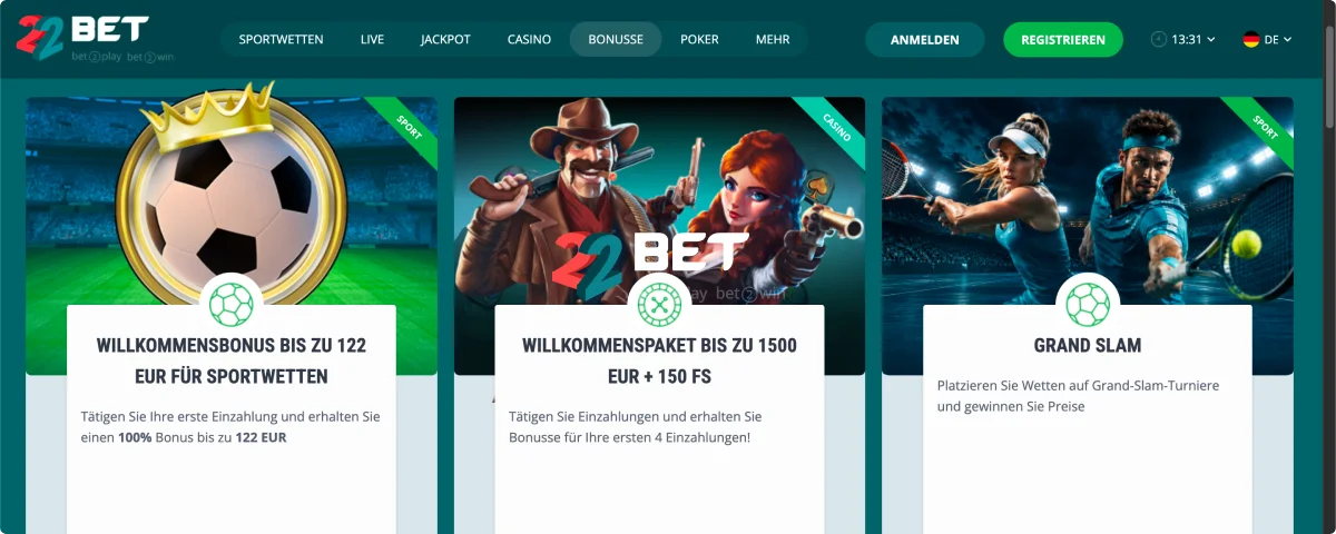 22Bet Wett-App
